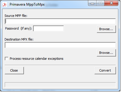 tool for convert mpx file to mpp