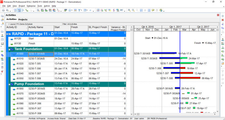 How to quickly identify Behind Schedule and Over Budget activity by Indicator UDF in Primavera P6-1